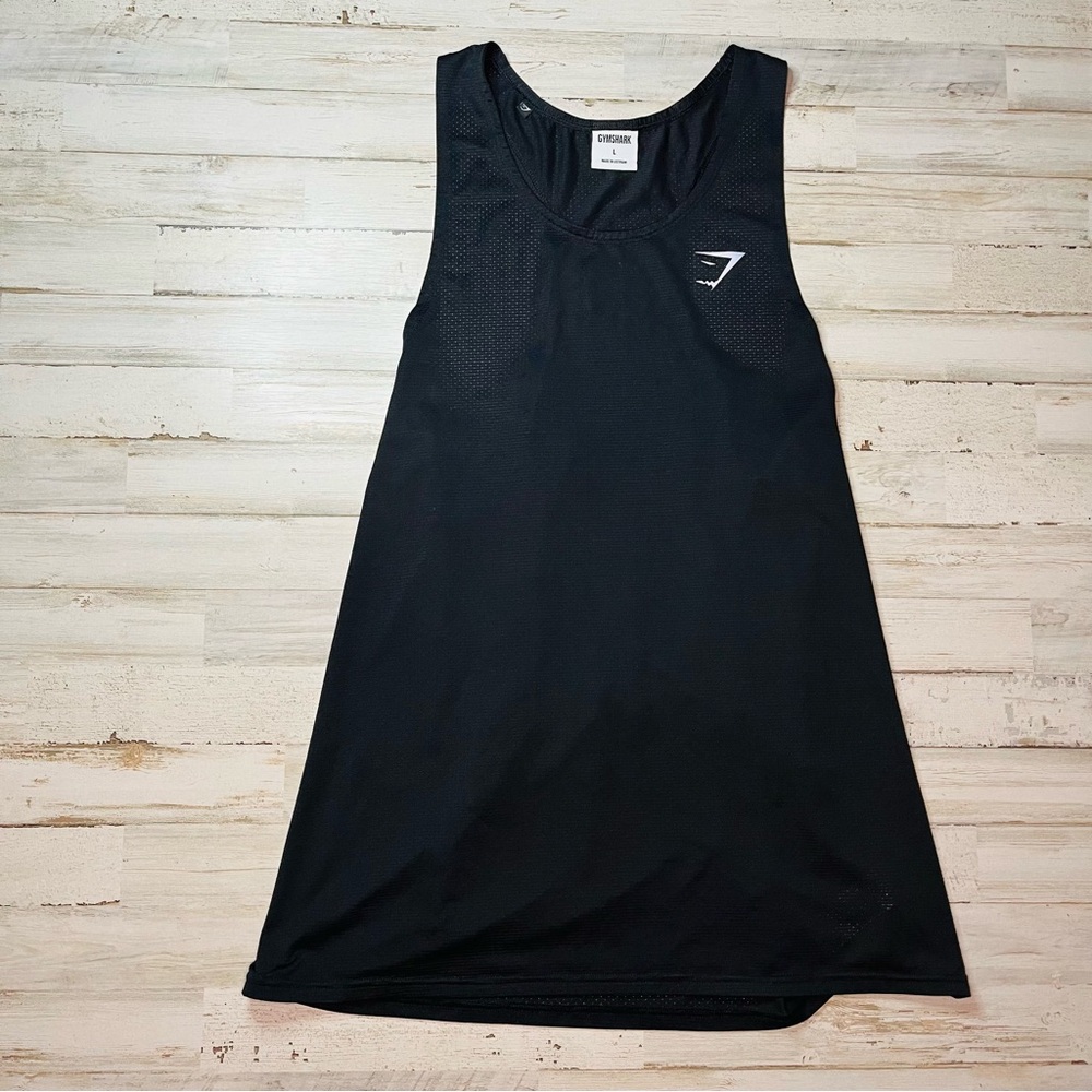 Gymshark React Classic Stringer Slim Fit Tank Top Shirt Black Men's large